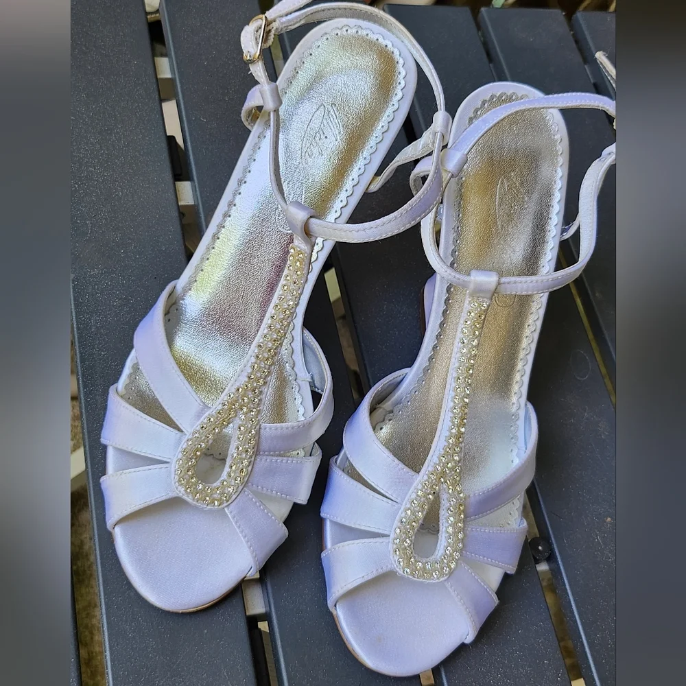 MIichelangelo White/Ivory Willow Wedges From David's Bridal